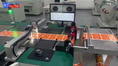 Roll to roll dual head ccd hole punching machine for label